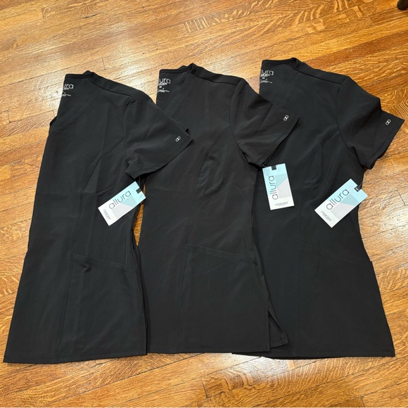 Cherokee Tops - Cherokee Women's Black Scrub Tops (Set of 3)